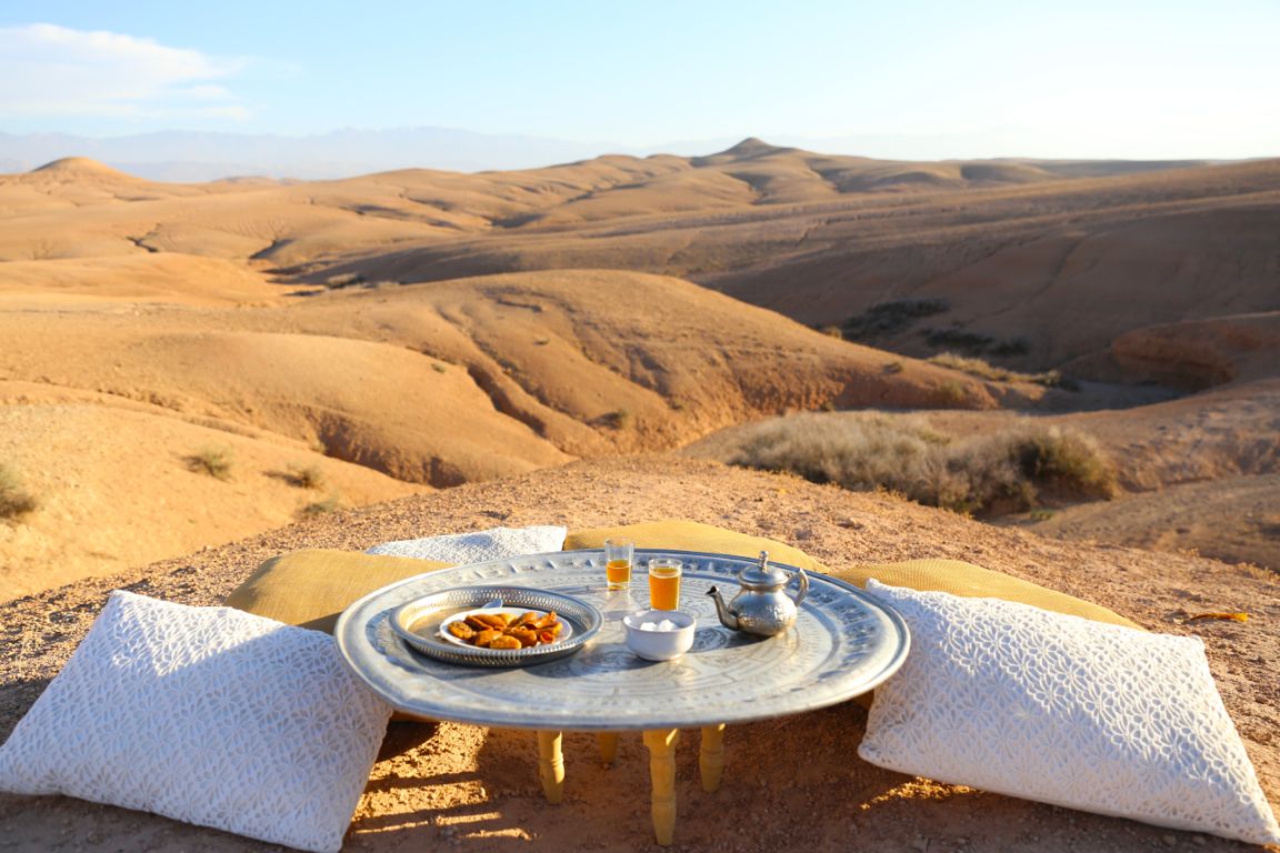 Half Day Sunset Camel Ride with Dinner in Agafay Desert